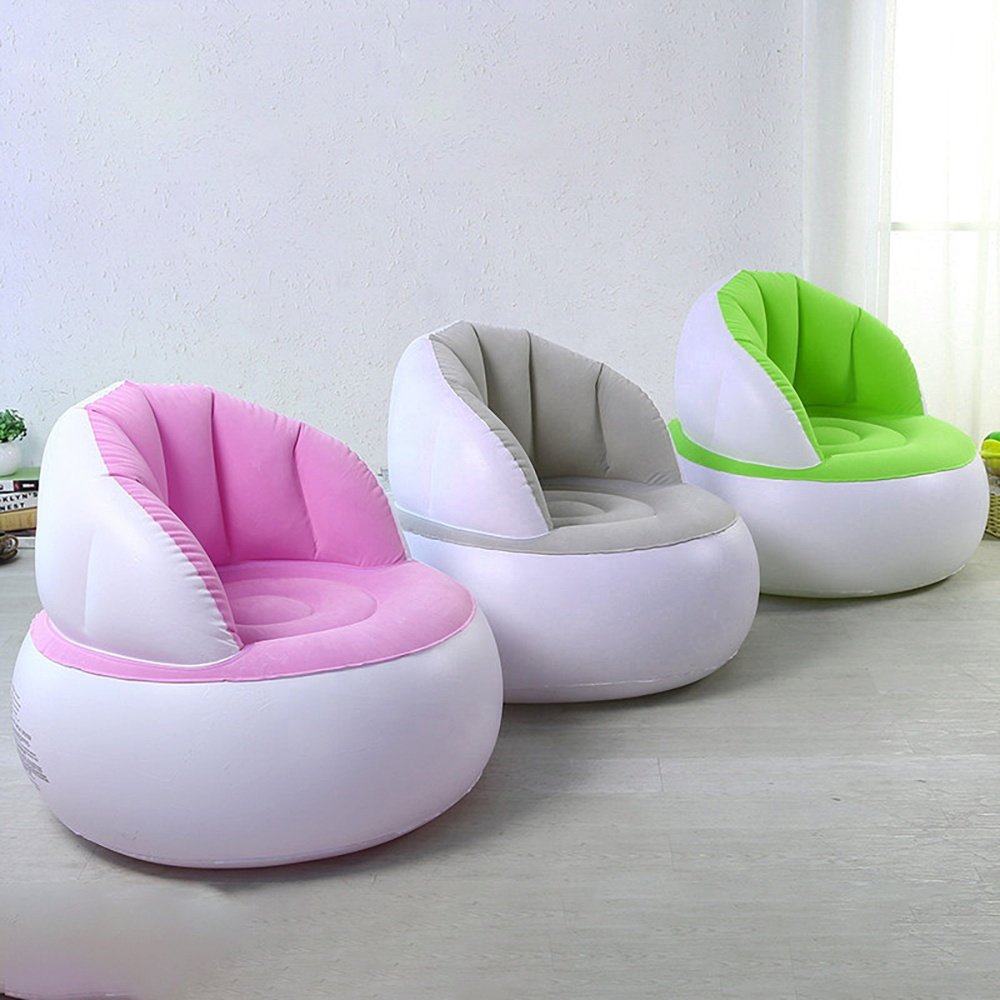 Factory Custom Wholesale PVC Flocking Inflatable Modern Sofa Chairs Read Living Room Kids Inflatable Sofa