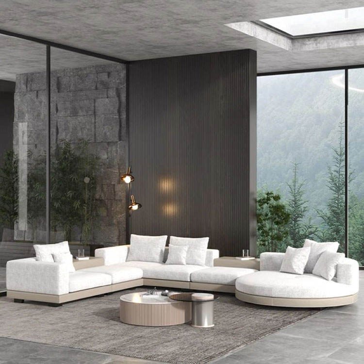leather luxury sofa home furniture l shape design modern set furniture couches living room sofas