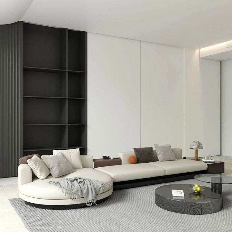 leather luxury sofa home furniture l shape design modern set furniture couches living room sofas