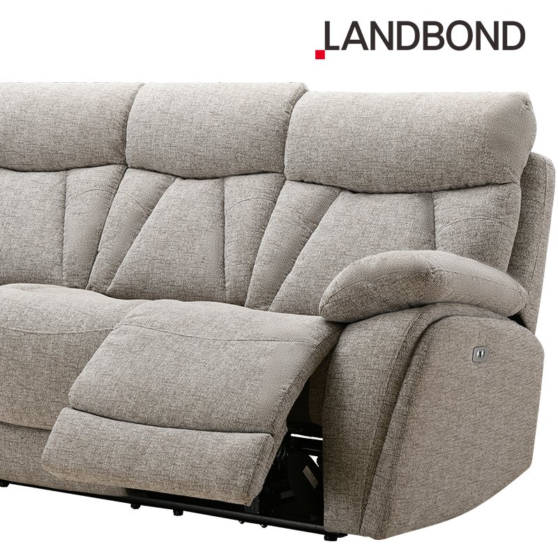LANDBOND Modern Home 3 Seater Electric Recliner Living Room Sofa Luxury Couches Reclining Sofa Set Furniture
