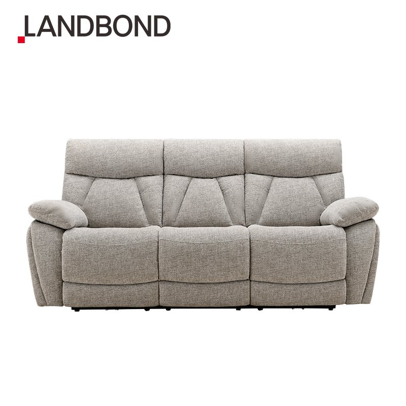 LANDBOND Modern Home 3 Seater Electric Recliner Living Room Sofa Luxury Couches Reclining Sofa Set Furniture