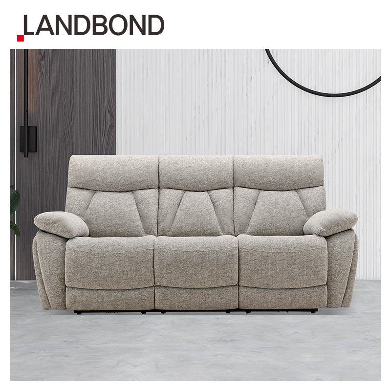 LANDBOND Modern Home 3 Seater Electric Recliner Living Room Sofa Luxury Couches Reclining Sofa Set Furniture