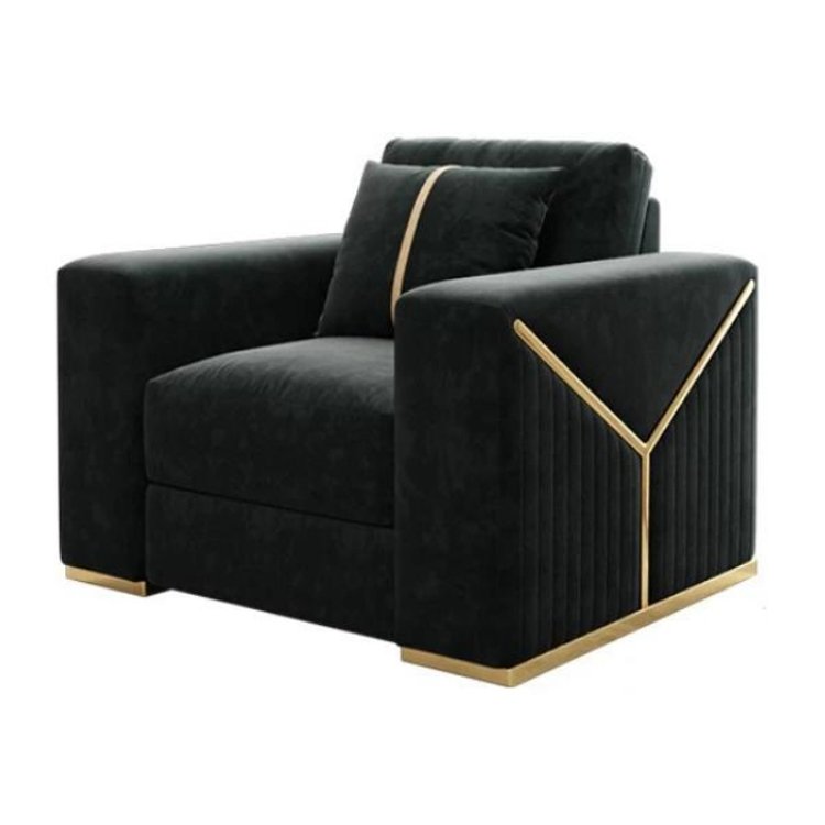 American Modern Living Room Furniture Sofa and Tea Table Suit Black Leather Living Room Sofa Sets
