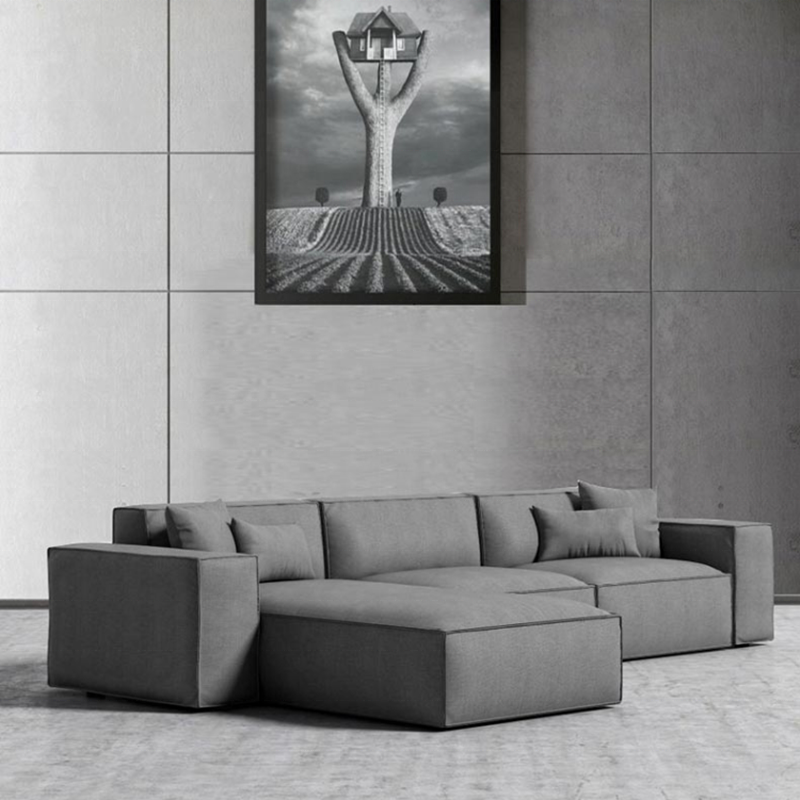 Solid Wood Modular Fabric Sofa Sectional Corner Sofa Set for Living Room Home Furniture with Hotel Application