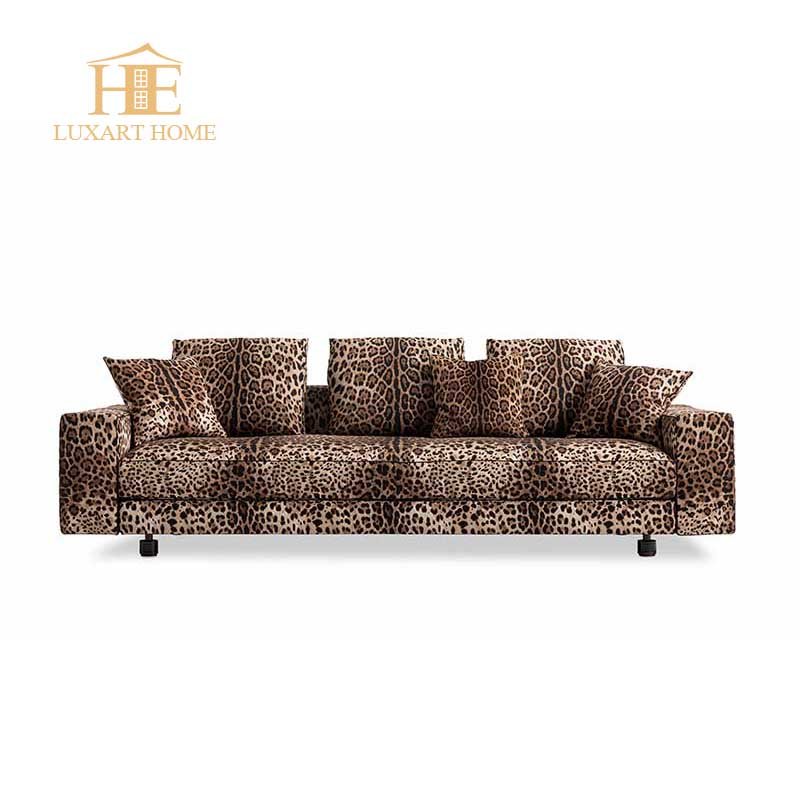 Modern Sectional Sofa Curved Design Fabric Italian Luxury Sofa Set Living Room Furniture