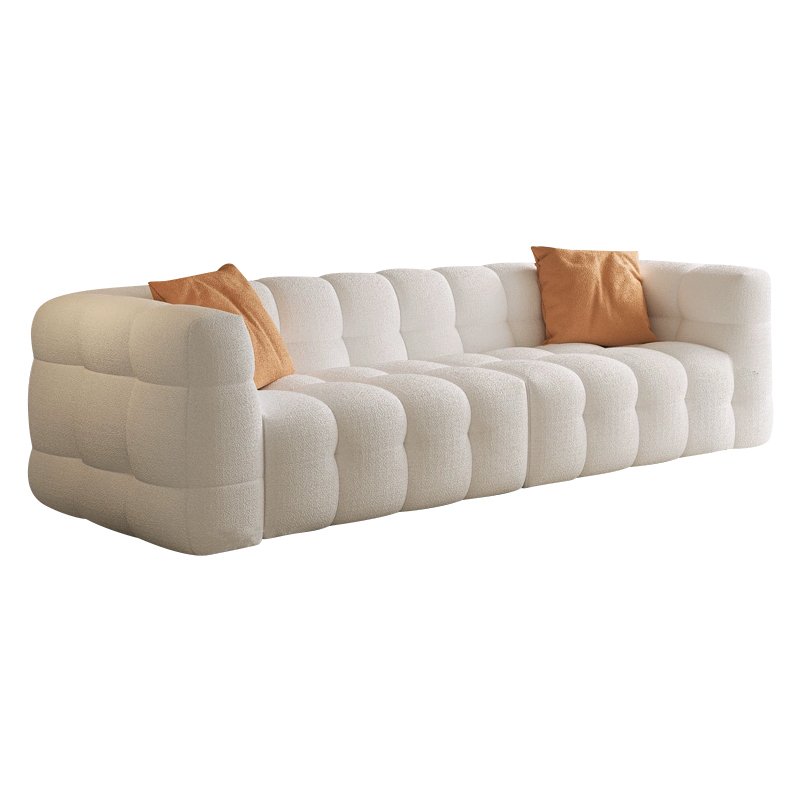 Modern style living room sofa soft curved teddy velvet candy sofa comfortable living room sofa