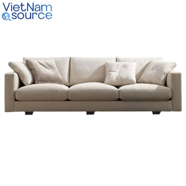 New Design 2024 Modern Simple Furniture Living Room Sofa Set Modern White Linen/Modular Fabric Sofa Set - Vietnam Source