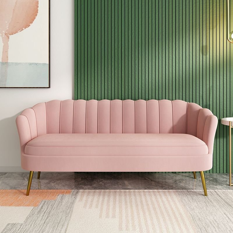 Modern simple salon reception sofa, beauty salon chair living room sofa