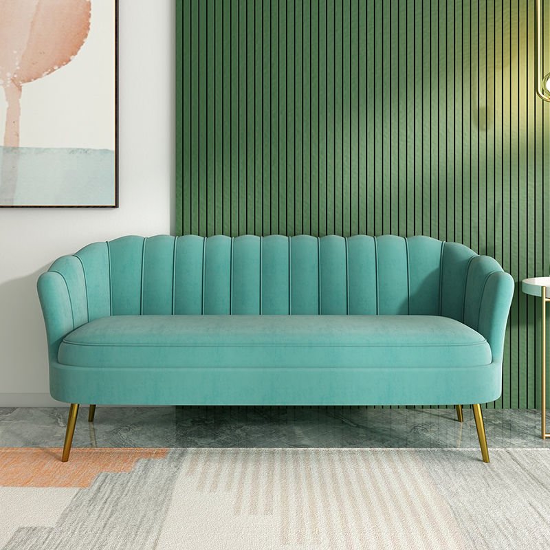 Modern simple salon reception sofa, beauty salon chair living room sofa