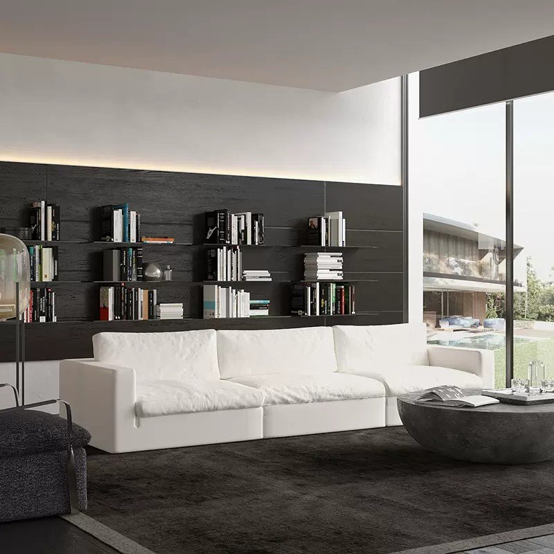 Minimalist livingroom furniture modular cloud couch sectional white nordic modern sofa set furniture sofa beds living room sofas