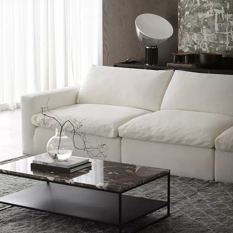 Minimalist livingroom furniture modular cloud couch sectional white nordic modern sofa set furniture sofa beds living room sofas