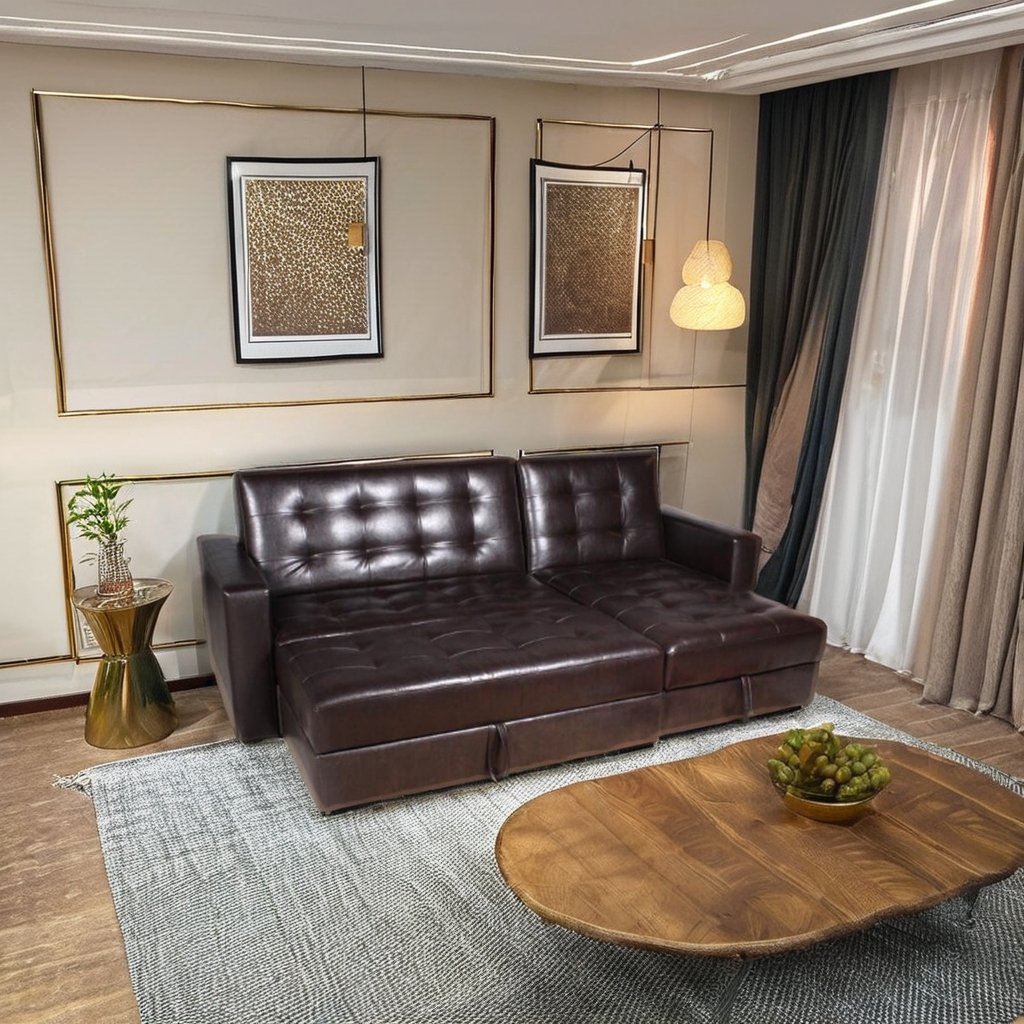 Artificial Leather Commercial Furniture L-Shape Couch Corner Sofa Bed with Storage for Small Space Canape Sofa