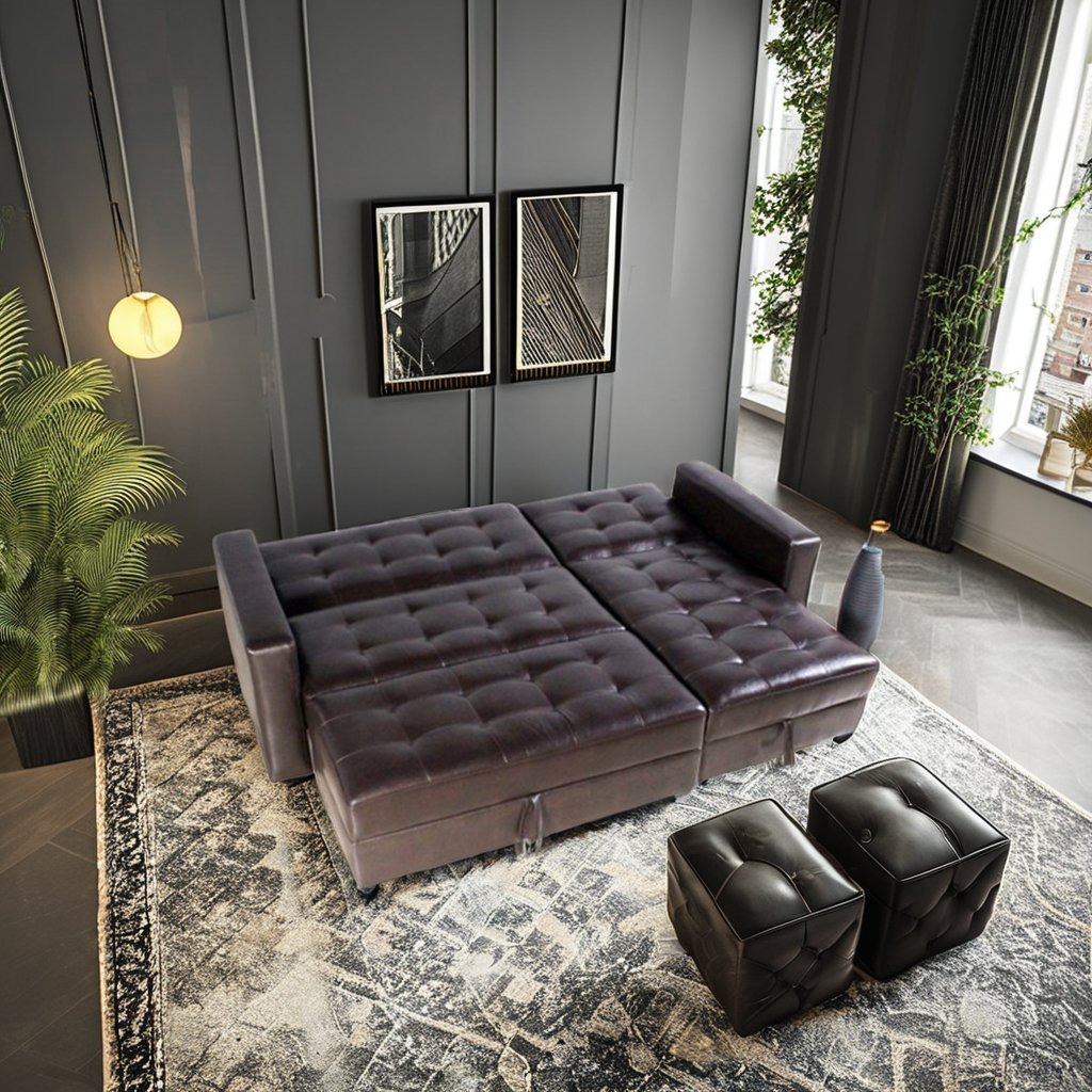 Artificial Leather Commercial Furniture L-Shape Couch Corner Sofa Bed with Storage for Small Space Canape Sofa