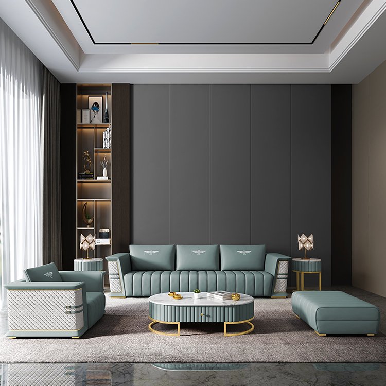 Modern furniture sofa set couch living room sectional leather comfort modular luxury sofas