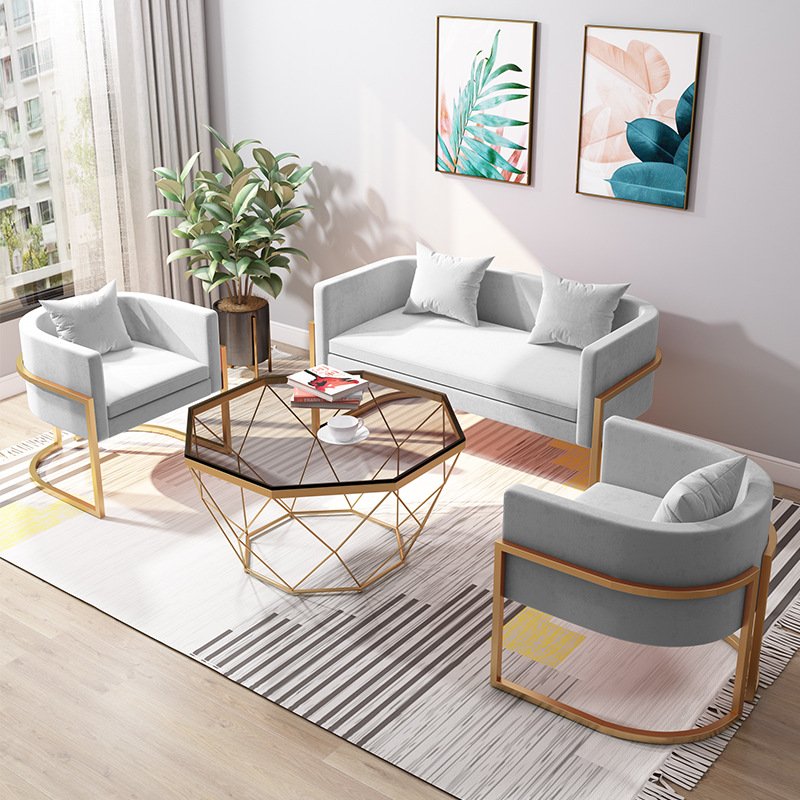 living room sofa furniture single floor recliner lounge sofa home decor nordic velvet luxury sofa for home Living room