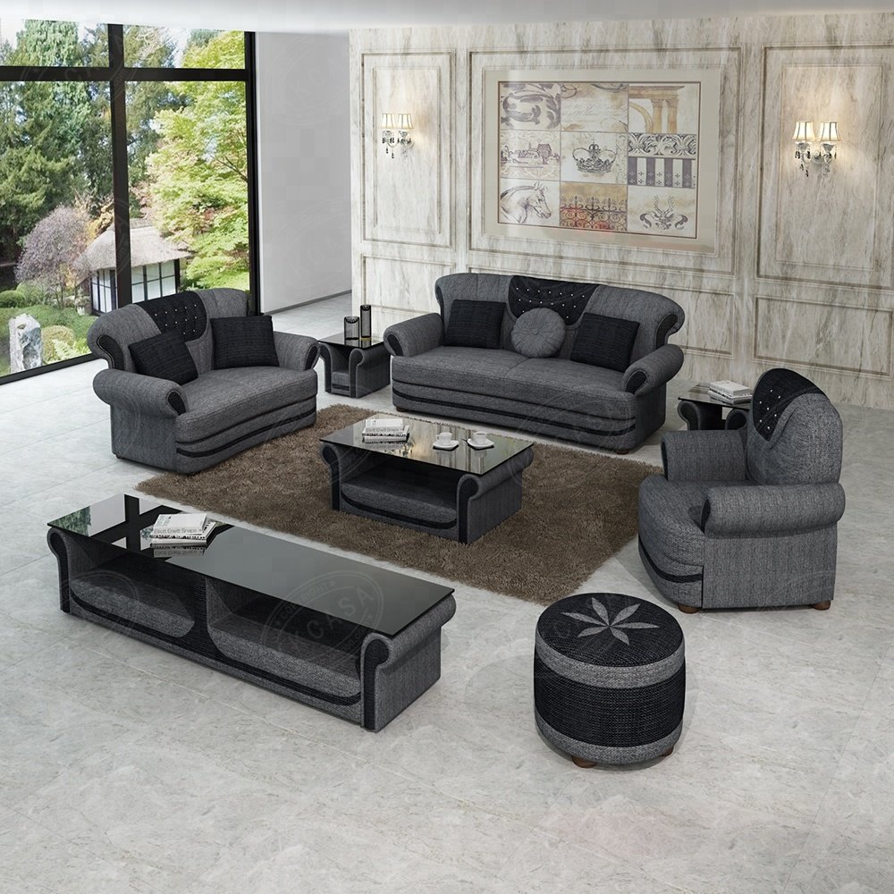 Living Room Sofa Specific Use beige and brown leather sofa set 1 2 3 sectional sofa sets