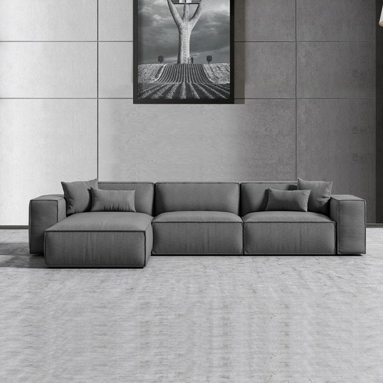 Modern Tufted Velvet Fabric Living Room Sofa Set