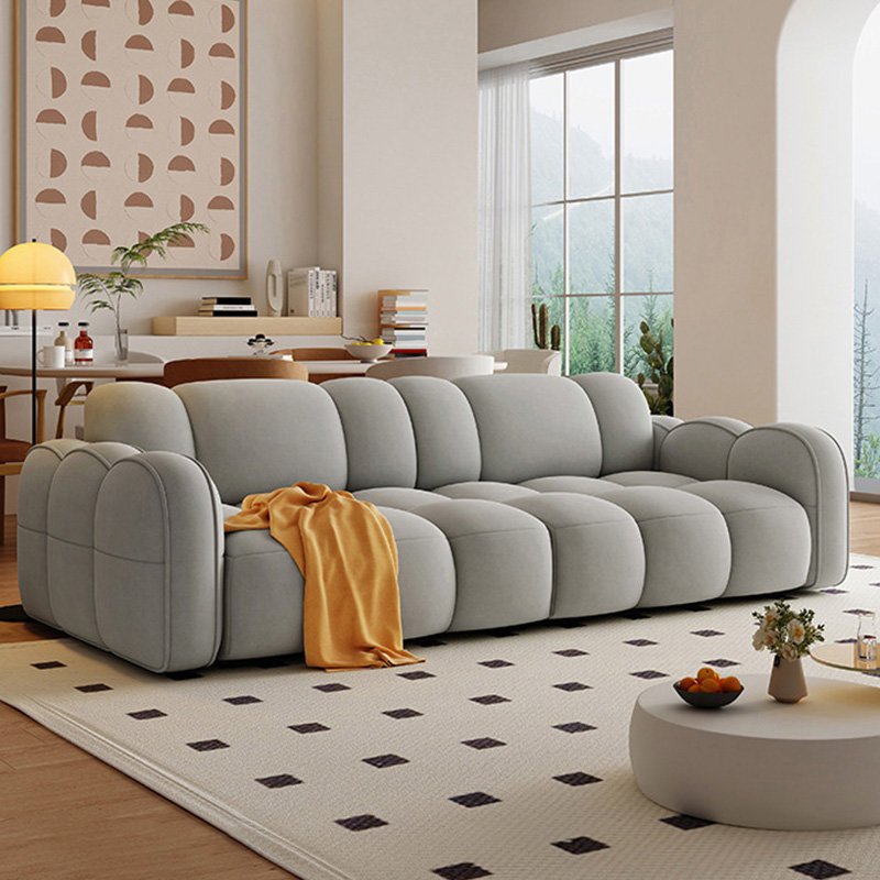 Nordic Couches Luxury Living Room Sofa Modern Living Room Furniture Velvet Sofa Design Soft Bubble Fabric Couch for Home