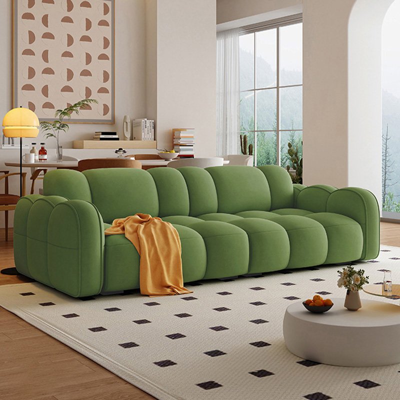 Nordic Couches Luxury Living Room Sofa Modern Living Room Furniture Velvet Sofa Design Soft Bubble Fabric Couch for Home