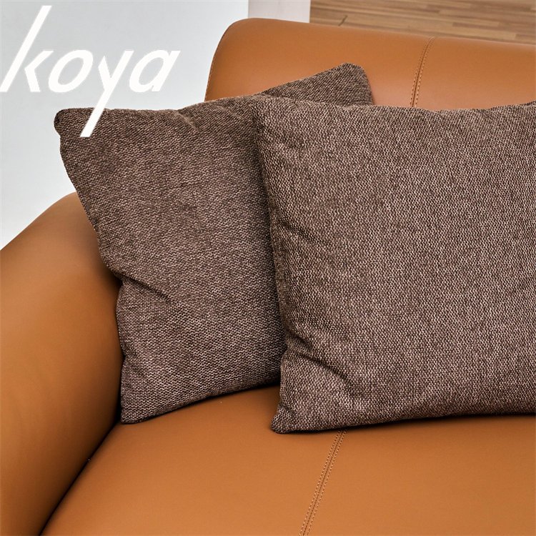 Wrestled Genuine Leather Contact Surface Luxury Sofa With Down Filling Living Room Furniture Real Leather Material For Sofas