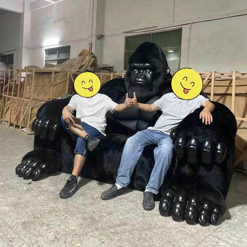 Modern Animal Furniture Monster King Kong Gorilla sofa For living room Bedroom Can Customize Bed Design Leather Seat