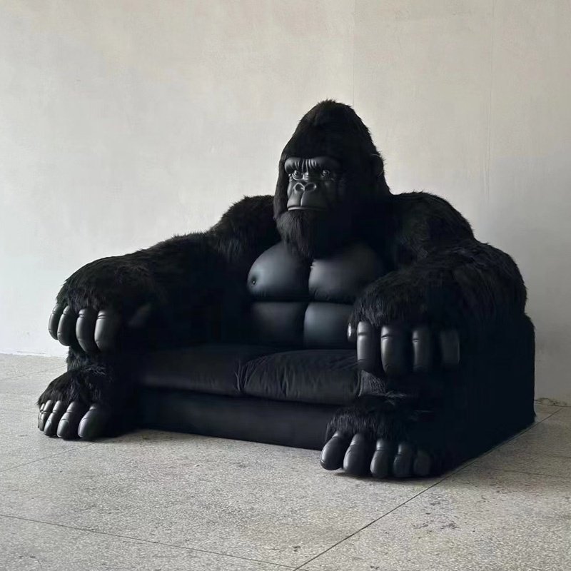 Modern Animal Furniture Monster King Kong Gorilla sofa For living room Bedroom Can Customize Bed Design Leather Seat
