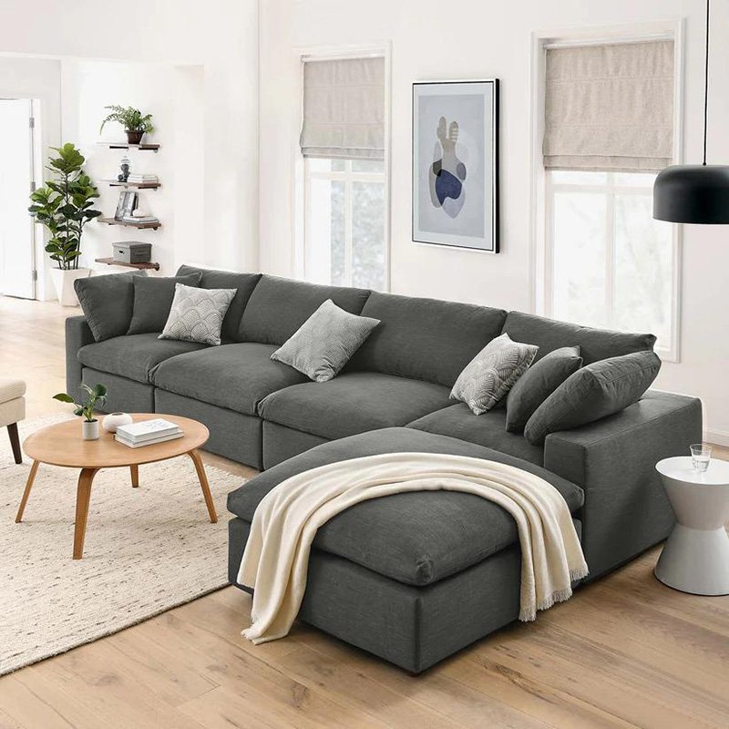 High quality linen funiture living room sofa custom linen sofas for living room custom sofa set furniture living room