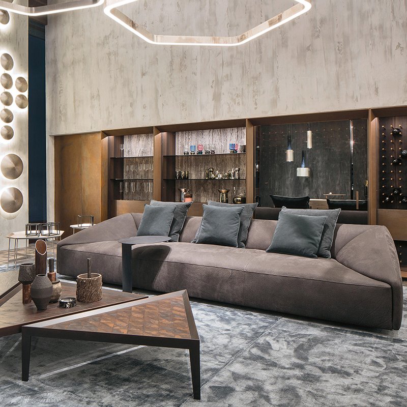 Hot sale new arrival leather sofa 2 seater modern luxury italy sofa wooden living room sofa for home