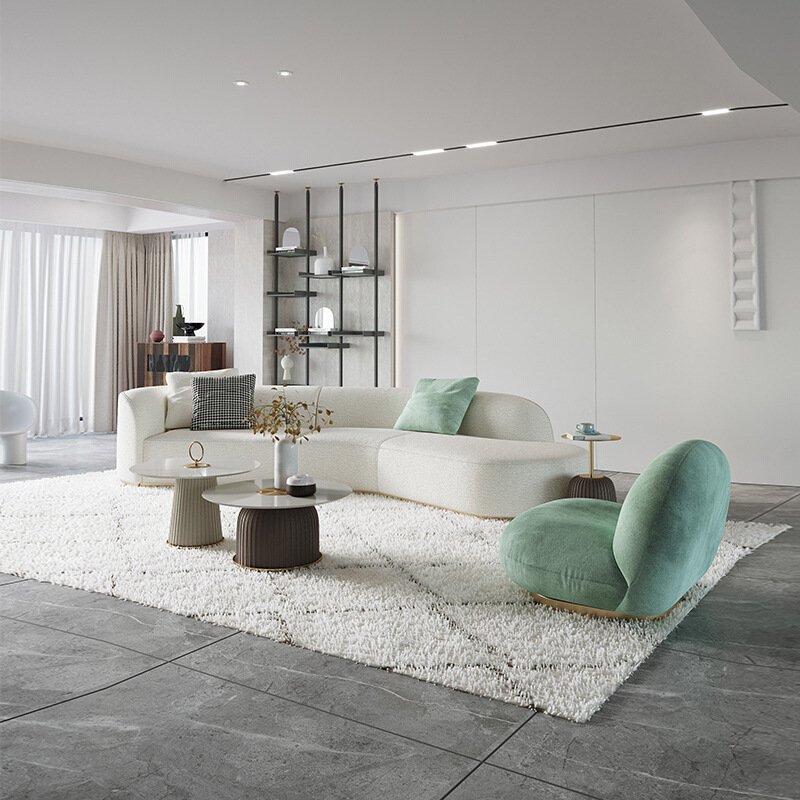 SF12 Elegant living room furniture sectionals sofa set furniture living room sofa Modern Fabric floor sofa