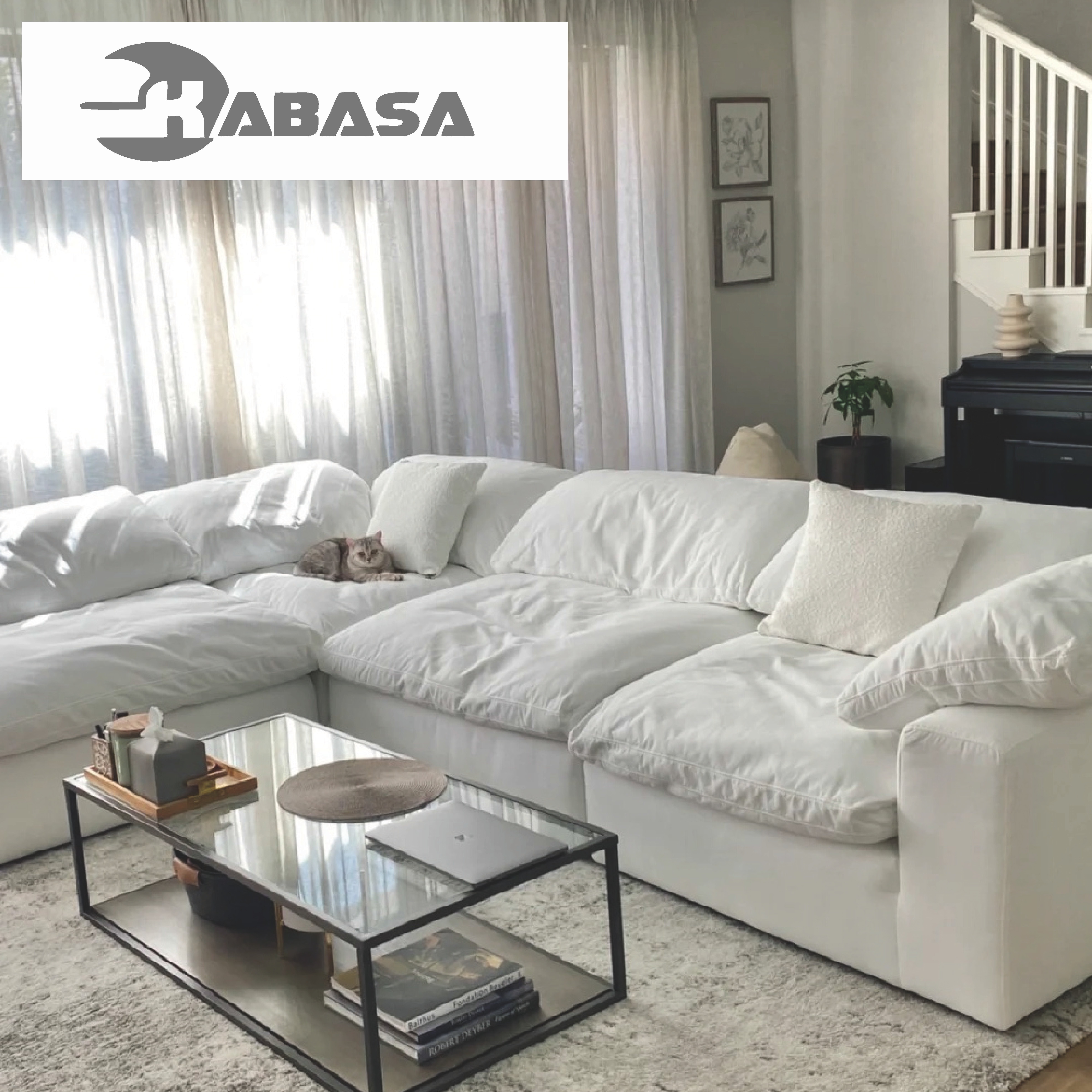 Minimalist Livingroom Furniture Modular Cloud Couch Sectional White Nordic Modern Sofa Set Furniture Sofa Beds Living Room Sofas