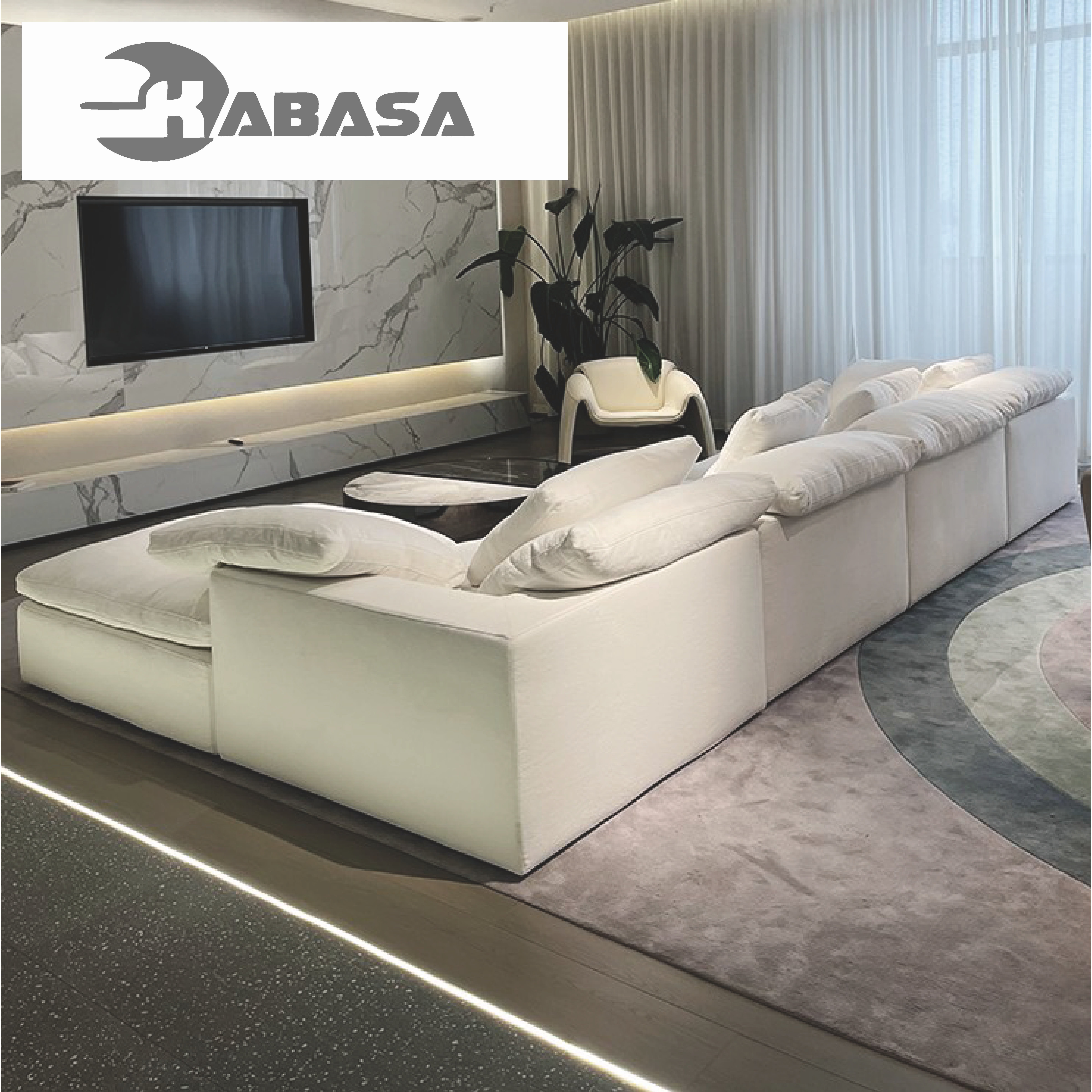 Minimalist Livingroom Furniture Modular Cloud Couch Sectional White Nordic Modern Sofa Set Furniture Sofa Beds Living Room Sofas
