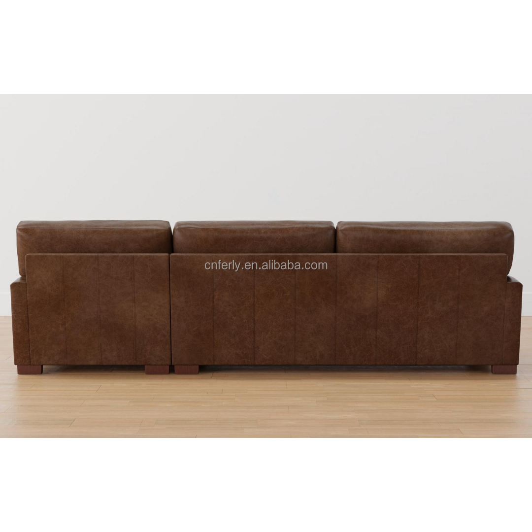 FERLY 2024 Hot Leather Sofa Living Room Furniture Set Couch Set Living Room Sofa Genuine Leather Sofa