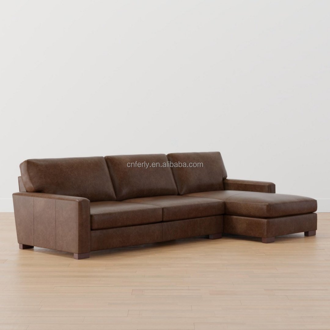 FERLY 2024 Hot Leather Sofa Living Room Furniture Set Couch Set Living Room Sofa Genuine Leather Sofa
