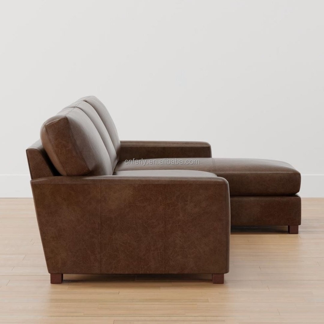FERLY 2024 Hot Leather Sofa Living Room Furniture Set Couch Set Living Room Sofa Genuine Leather Sofa