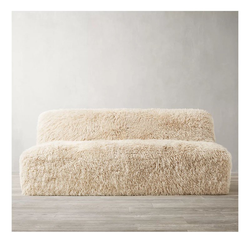 Indoor sofa set furniture comfortable living room sofa sheepskin sofa