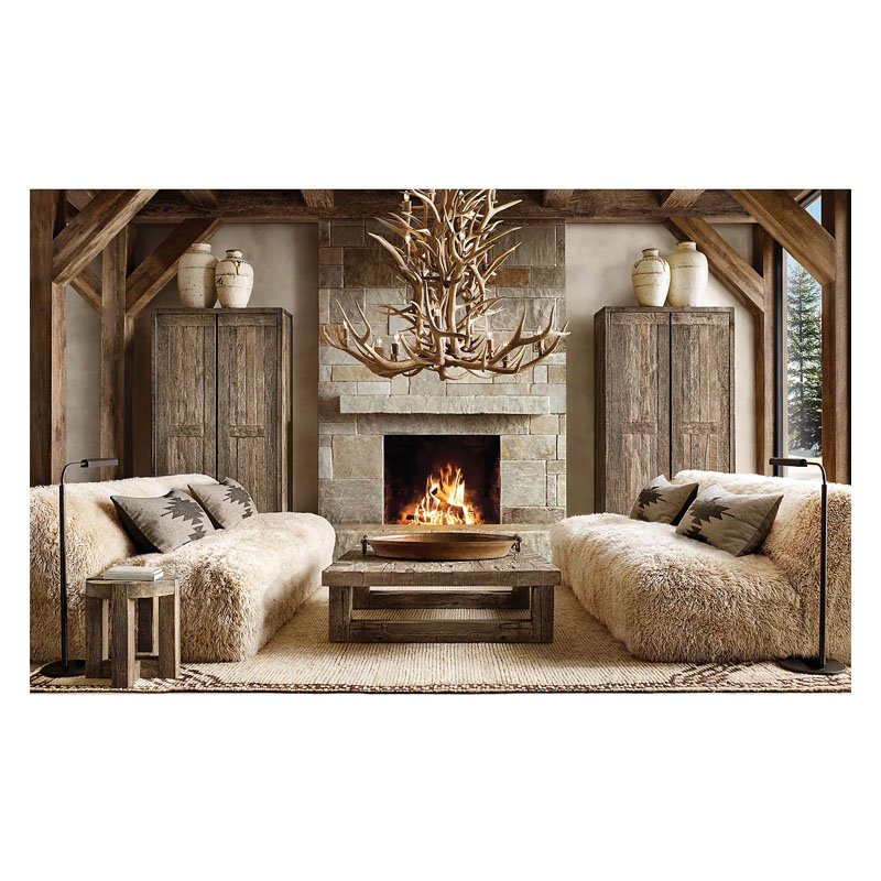 Indoor sofa set furniture comfortable living room sofa sheepskin sofa