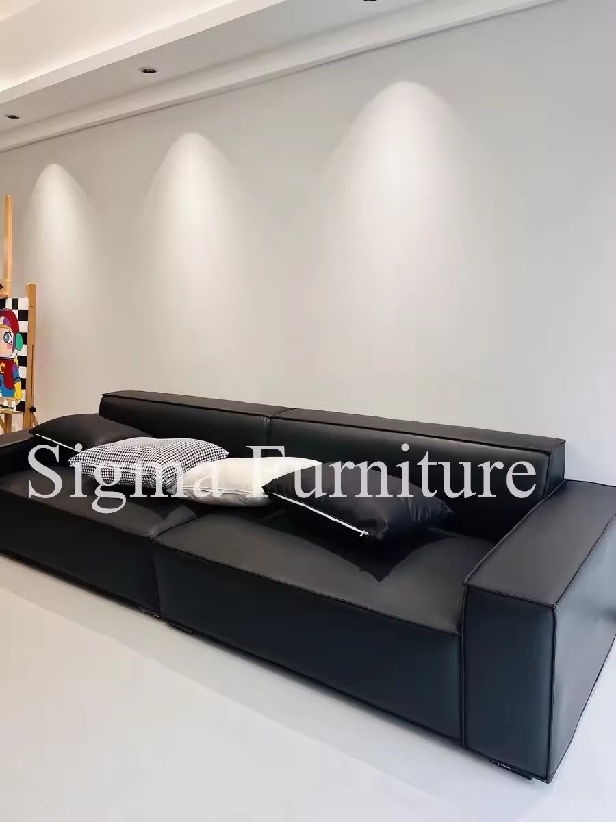 modern living room sofa leather hotel indoor furniture sofa set high-end living room sofa