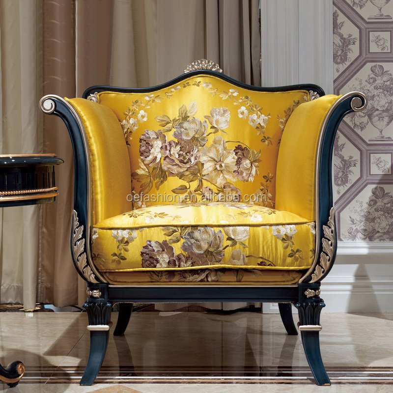 OE-FASHION new classic single sofa chair design with round table