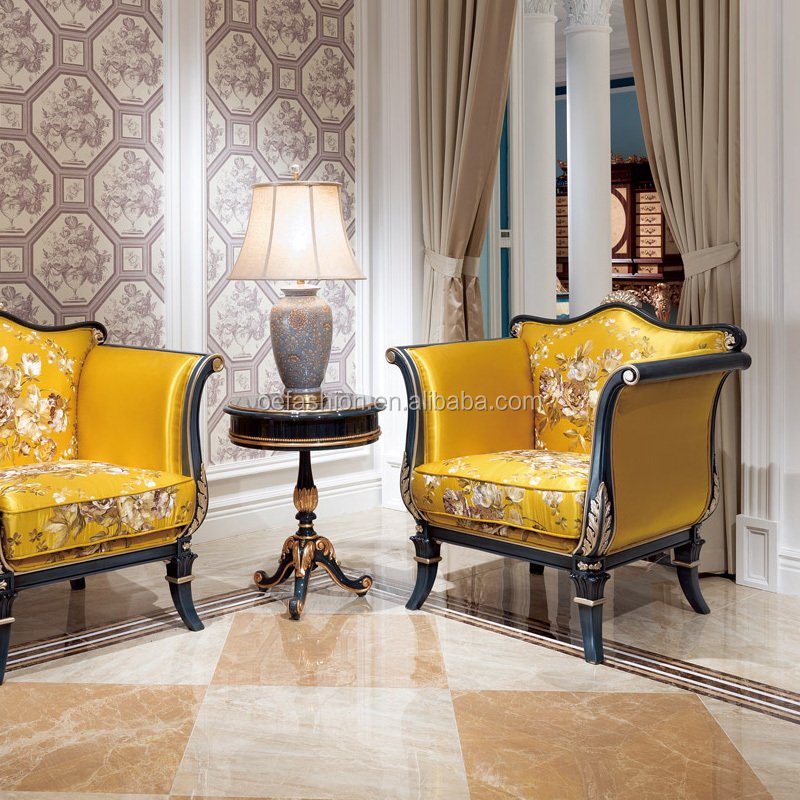 OE-FASHION new classic single sofa chair design with round table