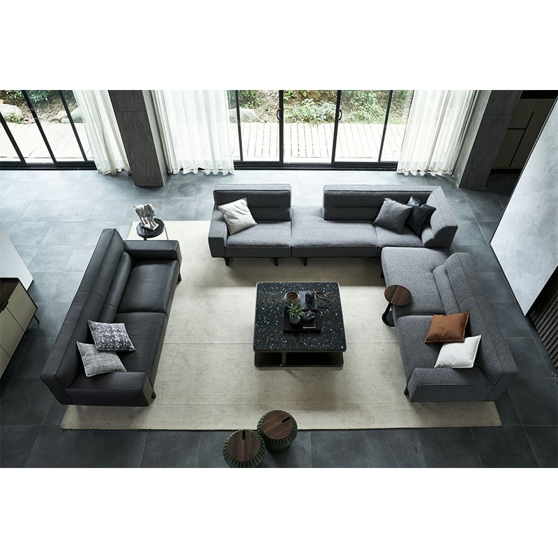 Italy Leather Lounge Genuine Leather Big Sofa L Shape 10 Seater Living Room Sofas Leather Luxury Corner Furniture