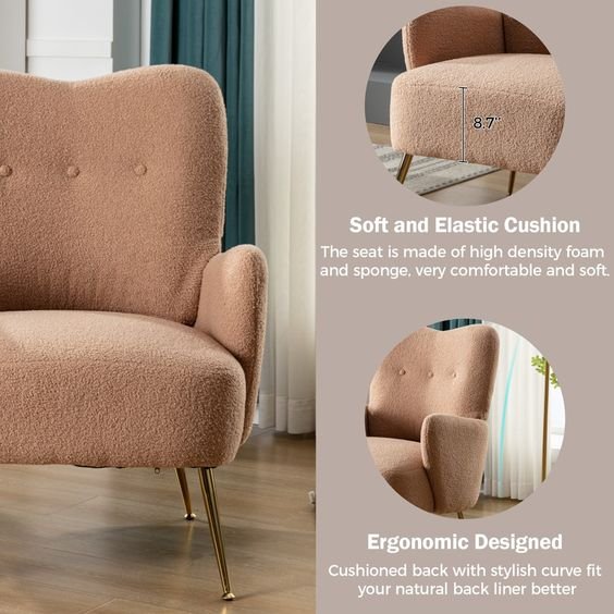 Single seater rest leather Nordic Style Lounge Living Room Armchair Bedroom Velvet Sofa furniture sofa chair set