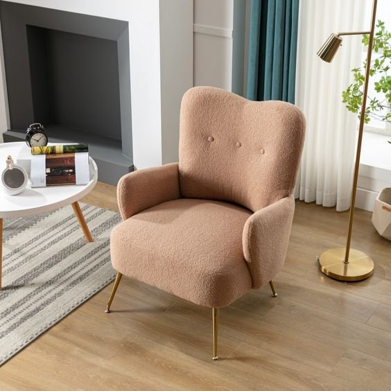 Single seater rest leather Nordic Style Lounge Living Room Armchair Bedroom Velvet Sofa furniture sofa chair set