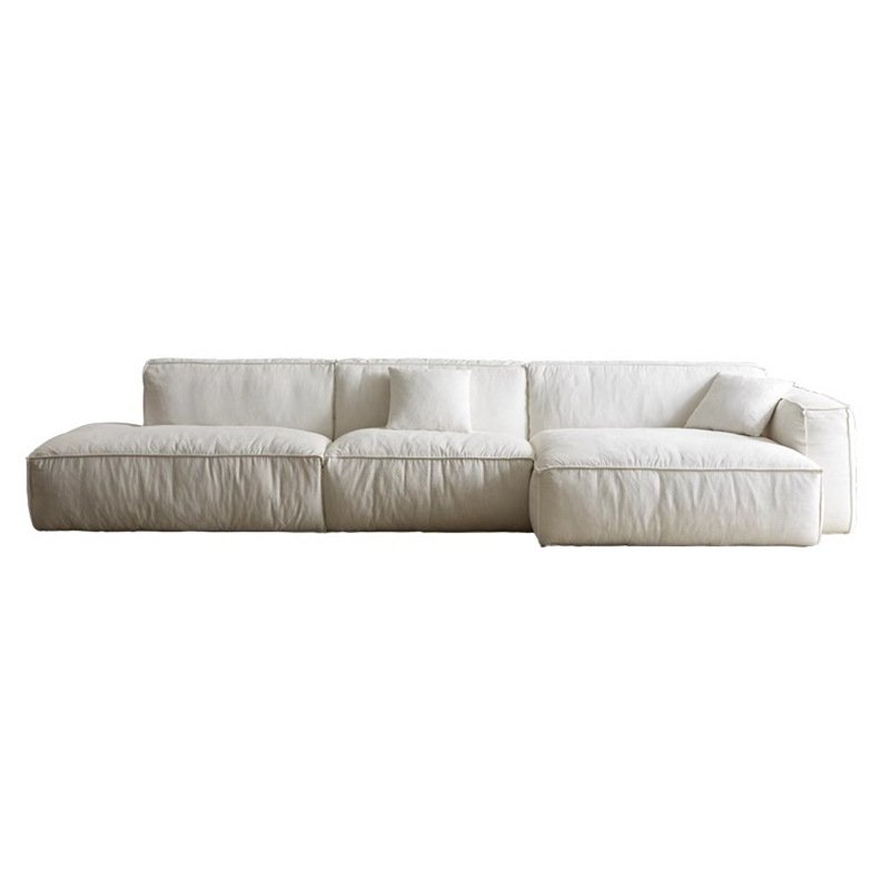 Nordic Down Modular Sofa Linen Full Removable Washable Lazy Combination Corner Living Room Sofas
