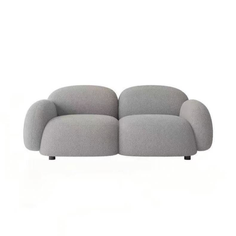 Modern Living Room Sofa Villa Hotel Supporting Furniture Light Luxury Style Simulation Leather Sofa 1 Piece Set Sofa Combination