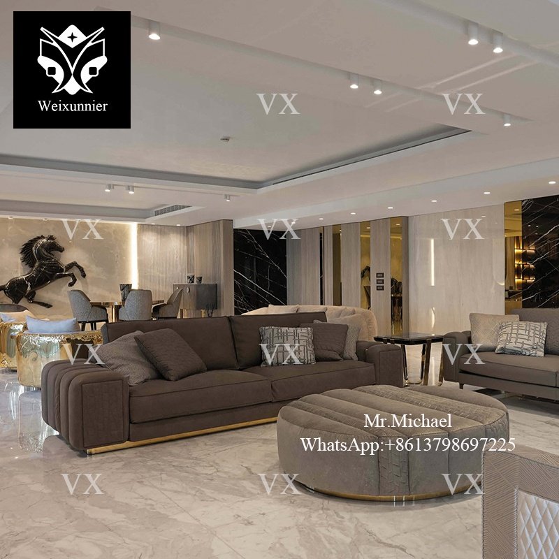 New Design Luxury Modern Sofa - Plush Velvet Modular Luxury Couch For Elegant Interiors Living Room Sofa Sets
