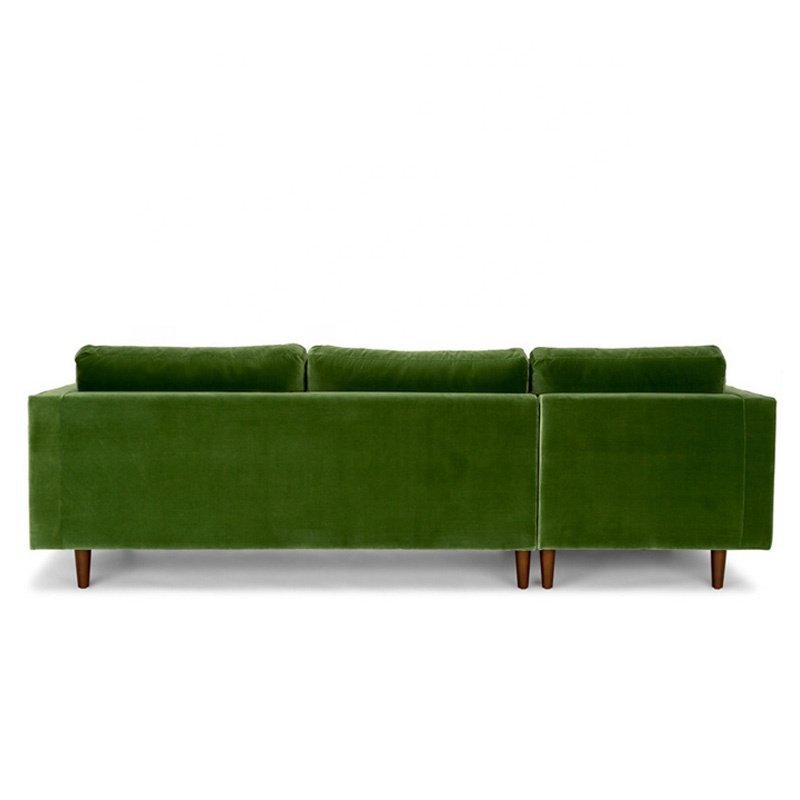 Three Seats Velvet Fabric Couch Sofa modern European Style Home Furniture Living Room Sofa Manufacturers Hot Sale