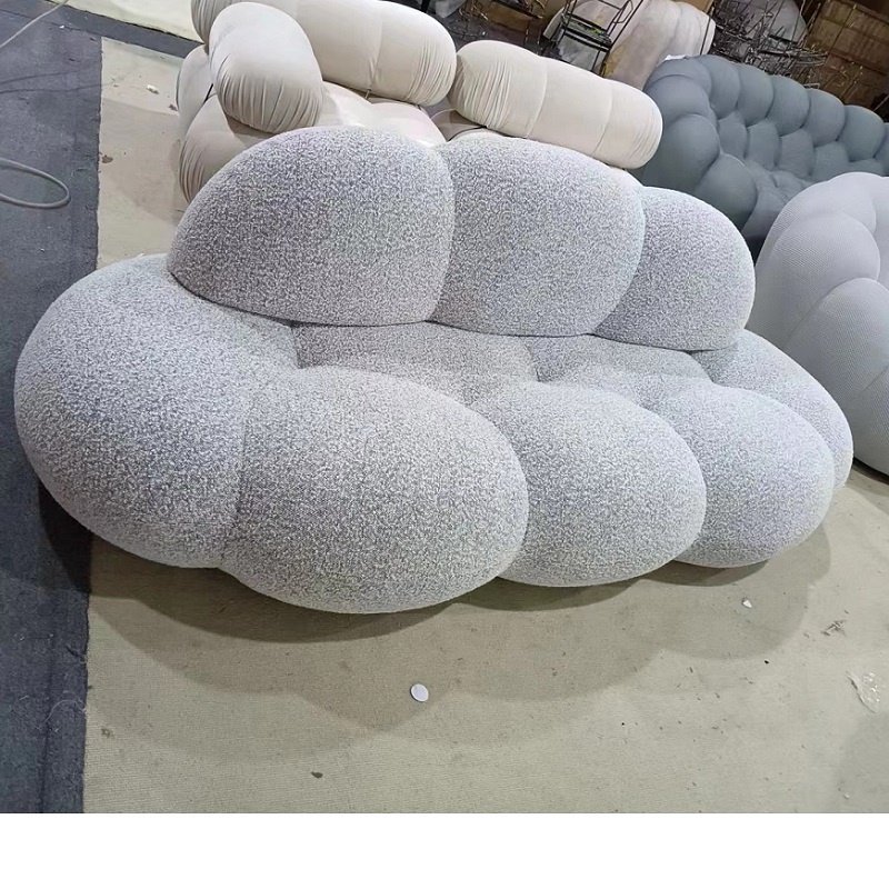 Modern designer living room lazy comfortable double seat cloud sofa