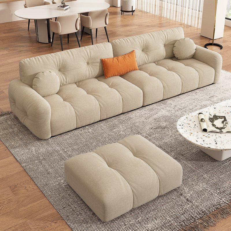 Best modular Sofa Bed Furniture Factory Latest Design Lamb velour fabric Sofa Set Can Be Customized Living Room Sofa