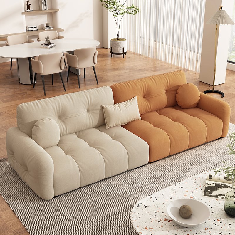 Best modular Sofa Bed Furniture Factory Latest Design Lamb velour fabric Sofa Set Can Be Customized Living Room Sofa