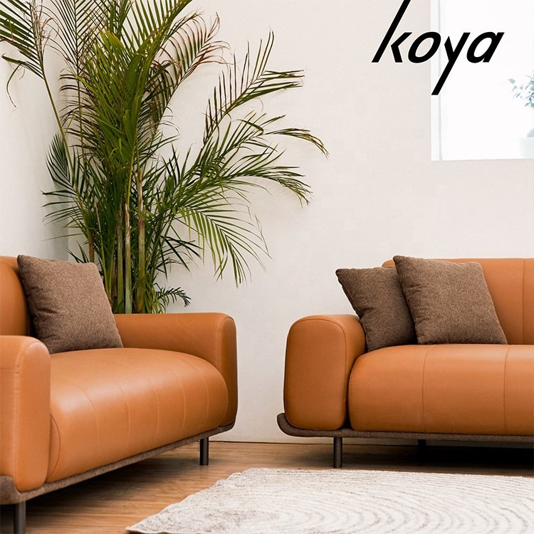 Modern Luxury Sofa European Style Living Room Office Furniture Sofas 3 Seater Genuine Leather Sectional Sofa Couch